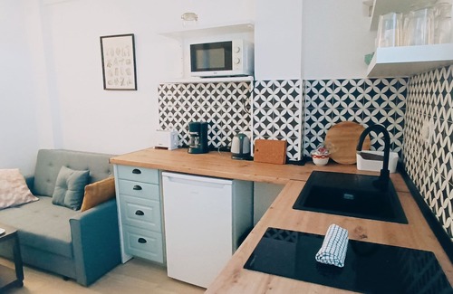 Playas del Palo Appartement | Petit appartement en première ligne de plage El Palo