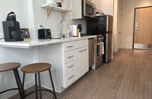 River North Art District Appartement | RiNo Studio Retreat: Urban Oasis