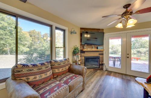 Mount Ida Maison | Riverfront Arkansas Abode - Furnished Deck and Grill
