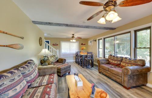 Mount Ida Maison | Riverfront Arkansas Abode - Furnished Deck and Grill