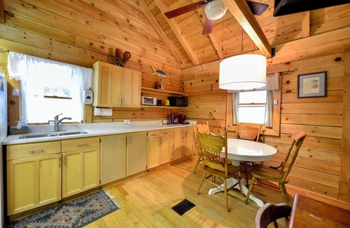 Millers Creek Cabine | Cabane en rondins au bord de la rivière + cascade privée et vues panoramiques sur la nature