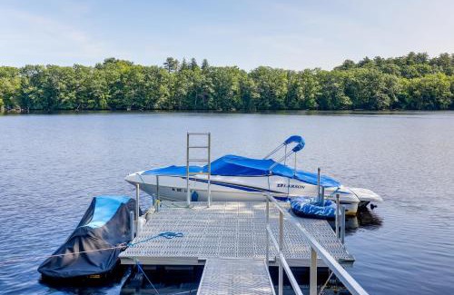 Manchester Maison | Riverfront New Hampshire Cottage with Boat Dock