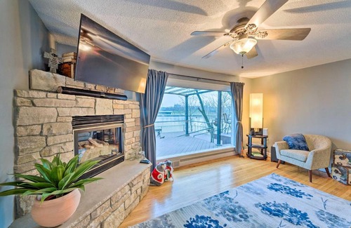 Rockford Maison | Riverfront Rockford Home with Fire Pit and Deck!