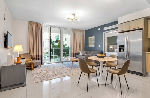 Brickell Maison | Roami at Habitat Brickell | Pool | Balcony | 2 Bed