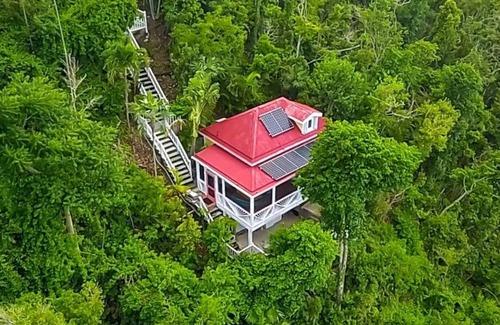 Bordeaux Mountain Cottage | Romantique St John Hillside Villa w / a View !! - Plein A / C et W / D