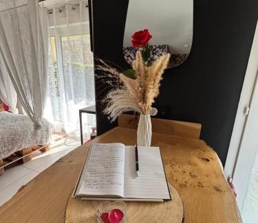 Pouilly Appartement | Romantisme et glamour 2 avec spa , clim et jardin