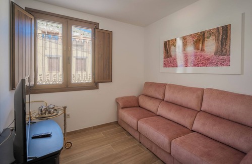 Castrojeriz Appartement | Chambre '103 Doble Adaptada' avec Jardin partagé, Wi-Fi et Climatisation