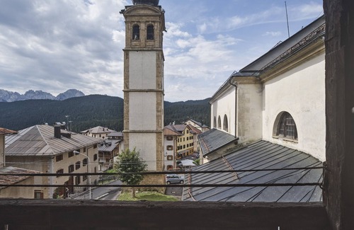 Dosoledo Appartement | Chambre 'Cànbrä Vèrdu' avec vue sur la montagne, terrasse partagée et Wi-Fi