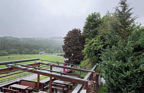 Bernau Appartement | Chambre 'Doppelzimmer 3' avec vue sur la montagne, balcon et Wi-Fi