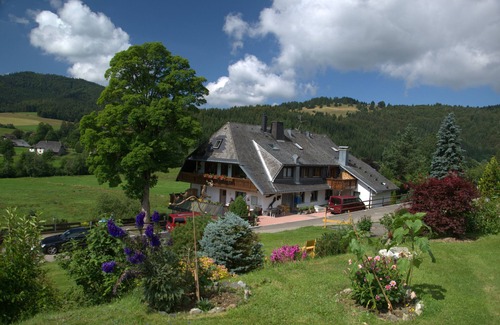 Bernau Appartement | Chambre 'Doppelzimmer 3' avec vue sur la montagne, balcon et Wi-Fi