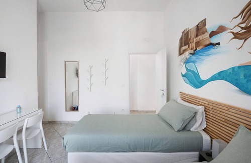Pagani Lit Et Petit-Déjeuner | Room 'Napoli' with Shared Terrace, Wi-Fi and Air Conditioning