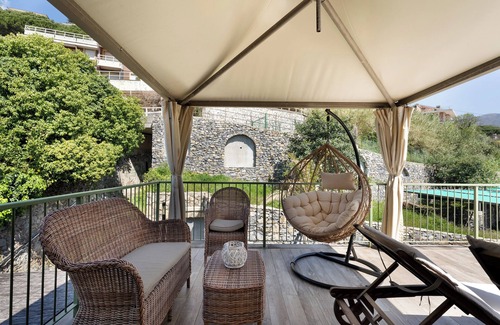 Moneglia Appartement | Chambre 'Stella Marina' avec Terrasse Privée, Wi-Fi et Climatisation