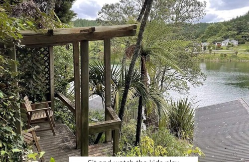 Okere Falls Maison | Rotoiti Lakefront Luxury with Tennis Court, Gym, and Jetty