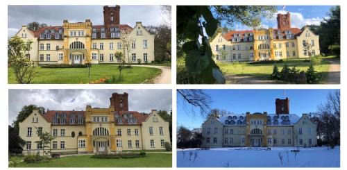 Lelkendorf Appartement | Ruhig & Idyllisch - Schloss Lelkendorf - Maisonette-Apartment Ulrichshusen mit Dachterrrasse, Mecklenburger Seenplatte mit Dachterrasse, Nähe Ostsee