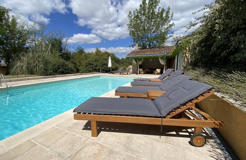 Paulhiac Villa | Villa rurale confortable pour 6 personnes, grande piscine et belles vues
