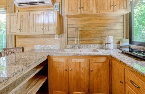 Tulum Appartement | Rustic and secluded apt. with private deck, kitchenette, and partial AC