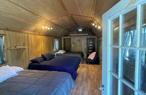 Tia Juana Cabine | Rustic cabins on 80 acres! Trails directly into off-road park. Lots of parking!