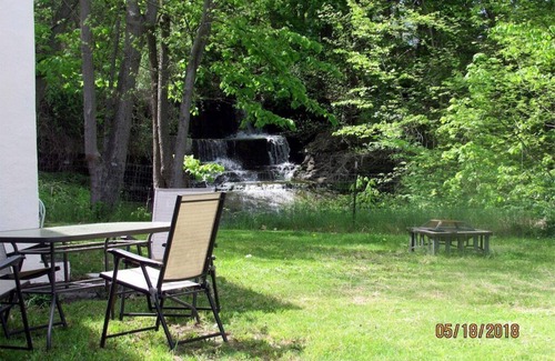 Northwest Ithaca Cottage | Rustic, Cozy Cottage with Backyard Waterfall and Cayuga Lake Views!