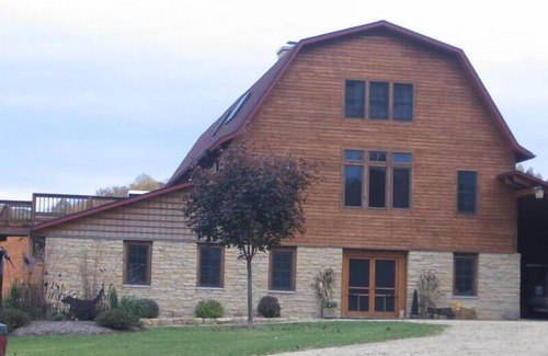 Spring Green Maison | Rustique, élégant 8 000 pi² Ft. Timber Frame Lodge dans le sud-ouest du Wisconsin.