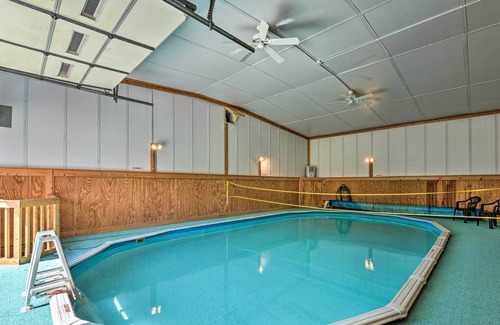 Rural Retreat Maison | Rustic Getaway w/ Indoor Pool, Fire Pit & Backyard
