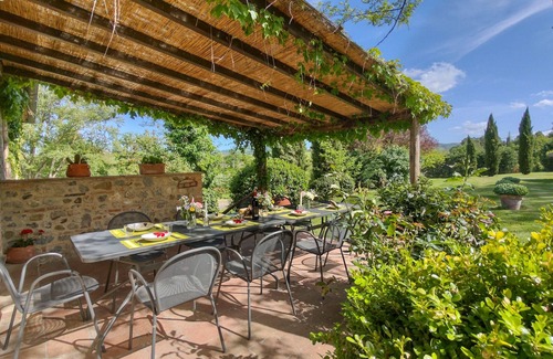 San Macario In Monte Villa | Rustic house w/ private pool & garden near Siena up to 12 guests