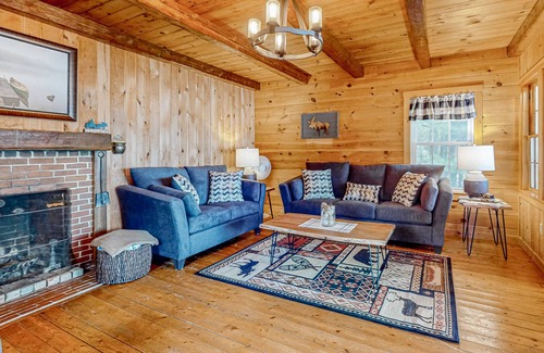 Dexter Cabine | Lakefront cabin with a floating dock, gas grill, & firepit - dogs welcome