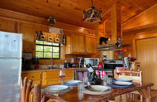 Gatlinburg - Pigeon Forge Cabine | Cabane privée rustique * Animaux acceptés * 2 lits king size * Vue sur la montagne