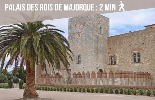 Les Remparts Appartement | Séjour Perpignan à 20 minutes de l'Espagne avec petit-déjeuner à la demande à Les Lumineuses du Palais des Rois de Majorque