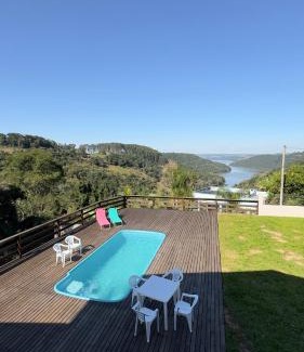Piratuba Maison | Sítio Sonho Meu - 3 quartos- Seu Refúgio com a mais bela Vista para Lago da Usina
