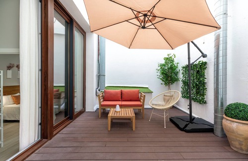 Feria Appartement | San Quintin. 1 bedroom, private patio