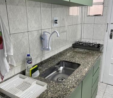 Gonzaga Appartement | Santos Kitnet Studio 150m Praia do Gonzaga 2Km Estádio do Santos FC
