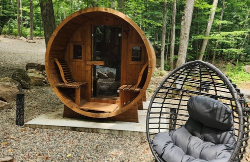 Brownsburg-Chatham Chalet De Ski | Dôme le Scandinave avec grosse salle d'arcade-spa privé-sauna
