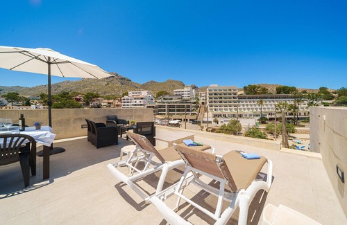 Cala San Vicente Appartement | Appartement vue mer avec AC et terrasse en attique à Cala Sant Vicenç, Pollença