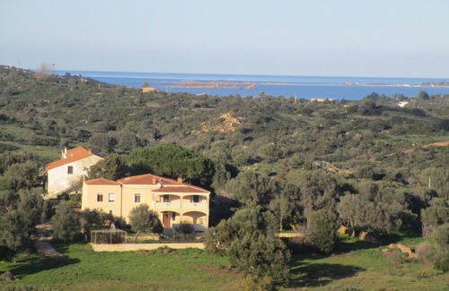 San Teodoro Maison | Vue sur la mer villa avec jardin, ferme.