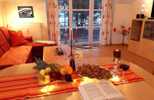 Juliusruh Appartement | Vue sur la mer panorama sauna wlan salle de fitness dune résidence - deux chambres cuisine salle de bain (du bain bidet)