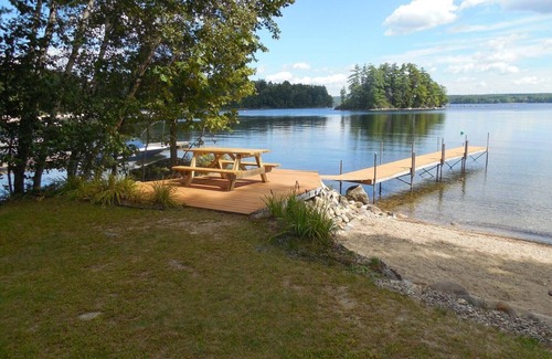 South Casco Maison | Maison du lac Sebago avec plage de sable