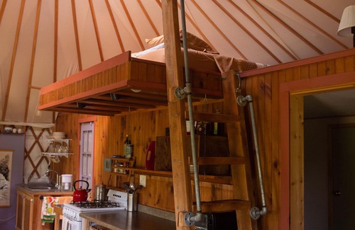Trumansburg Cabine | Yourte Clean Yourte, niché en privé dans les bois et les jardins