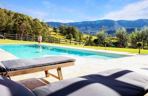 Calderwood Autre | Secluded farm house stay - Private Pool & heated Spa