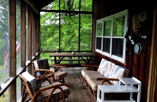 Hartwick Cabine | Secluded Hillside Property with Valley Views and Fishing Pond