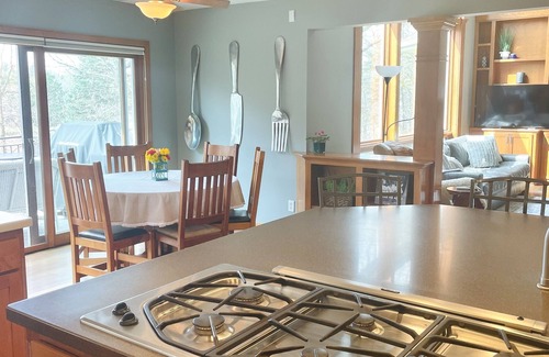 Stillwater Maison | Secluded Lakefront Home with outdoor hot tub, fire pit & indoor Hockey Rink