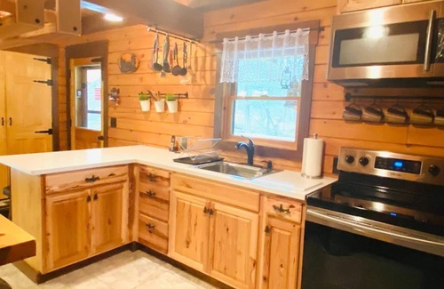 Morris Maison | secluded log home, minutes from all star village in Oneonta