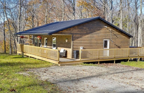 Logan Cottage | Serene Logan Retreat w/ Private Hot Tub & Fire Pit