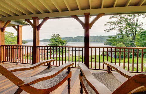 Silver Bay Maison | Serene Silver Bay Home on Lake George w/ Boat Slip