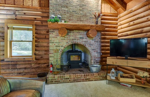 Bassett Cabine | Serene Twin Lakes Cabin w/ Fire Pit & Fireplace!
