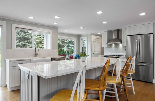 Kittery Maison | Serene WaterView House, Hot Tub, Fireplace, Large Deck & Yard!