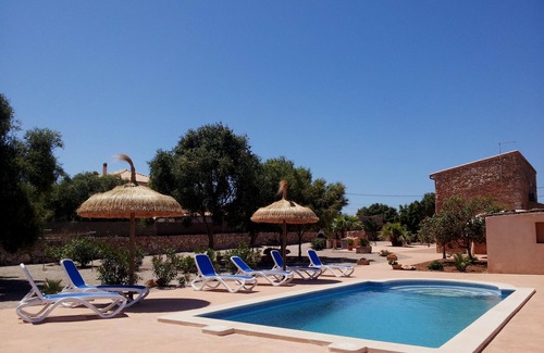 Ses Salines Cottage | Ses Salines: APPARTEMENT RURAL MAJORQUE FINCA AVEC PISCINE ET A 5 MINUTES DE LA PLAGE TRENC. SES SALINES.