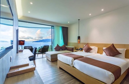 Patong Station Balnéaire | Chambre Double ou Lits Jumeaux de Luxe avec Vue sur la Mer