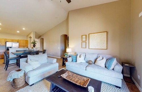 Coldwater Springs Maison | Single-level home with private pool, golf course views, pool table, & W/D