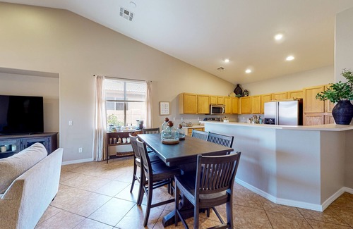 Coldwater Springs Maison | Single-level home with private pool, golf course views, pool table, & W/D