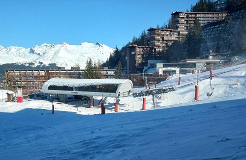 Arc-1600 Appartement | Studio cosy pour 2 à Arc 1600, ski aux pieds, proche commerces et remontées mécaniques